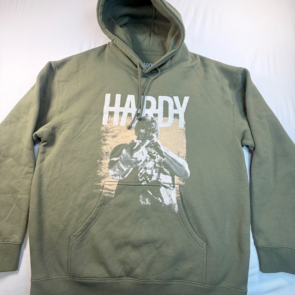 Hardy‎ Jim Bob World Tour 2025 Hoodie XL Green Country Concert Merch Graphic
